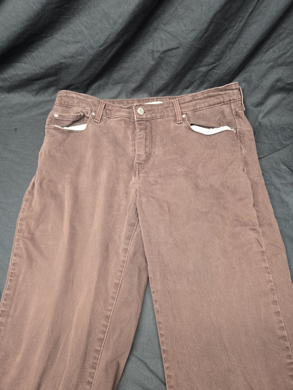 Levi’s 505 Straight Leg Men’s Jeans Brown Chocolate Denim Size 31